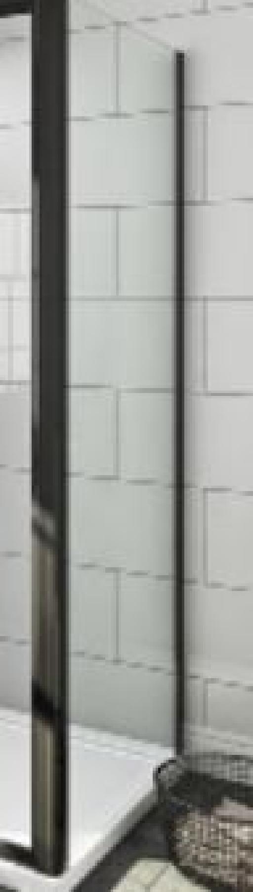 EVO BLACK (  BN12.90 ) Paroi Latéral 90cm profils noir mat // 293 - Waterfront
