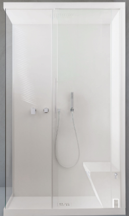 Cabine Douche DAYTONA 120X80 Hammam  Générateur de vapeur 3kw - Creamag