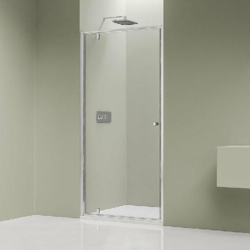 Waterfront Nex.70 Porte de douche Niche extensible 700-800X2000m verre 6mm transparent chrome - Waterfront