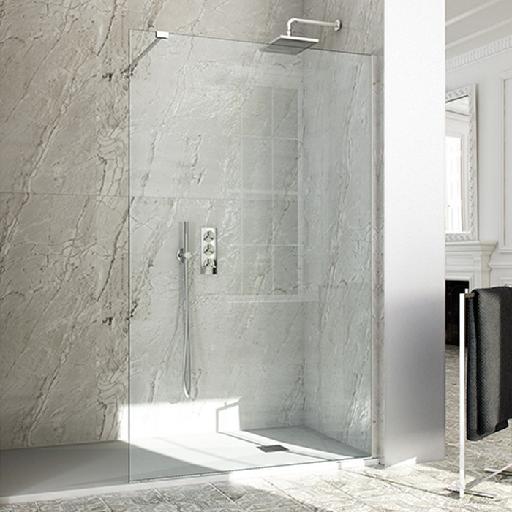 Waterfront Paroi de douche transparent profilé chromé dim: 60cm - Waterfront