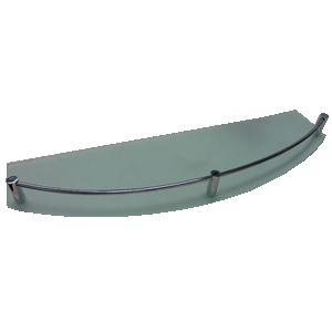 Tablette en verre avec Garde-fou - ABM