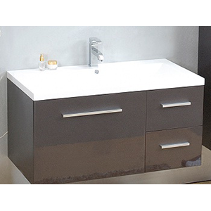 MEUBLE SOUS VASQUE ANTHRACITE L1000XH475 - Elegant