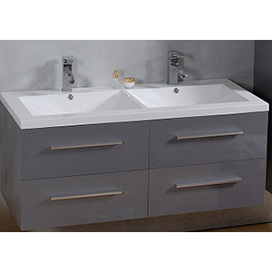 MEUBLE SOUS VASQUE GRIS L1200XH475 - Elegant