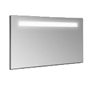 Miroir éclairant fluo horizontal 90 cm 90 x 70 x 3,3 cm Aluminium - Allibert