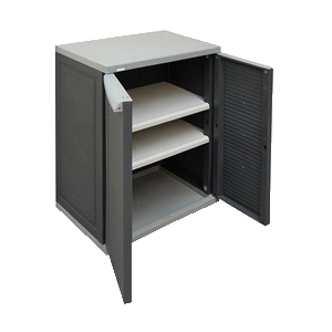 Armoire Harmony 120 cm 120 x 65 x 18 cm chêne anthracite - Allibert