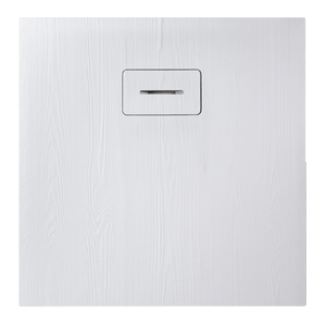 Woodstone carré Wit / Blanc 90 x 90 cm Blanc - Allibert