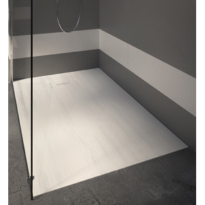 Woodstone rectangle Wit / Blanc 120 x 90 cm Blanc - Allibert