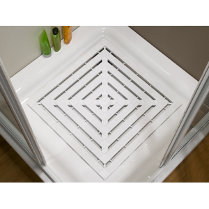 Caillebotis 54,5 x 54,5 x 2 cm Blanc - Allibert