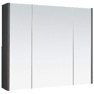 Armoire de toilette  80 cm 80 x 69 x 17 cm chêne anthracite - Allibert