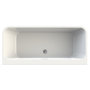 MYVA baignoire à adosser contre un mur
monobloc droite 170 x 75 x 58 cm Blanc - Allibert