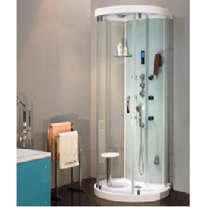 Douche Hammam 110 cm x 93 cm x H 2,15 M Radio-led-Extracteur Air - Elegant