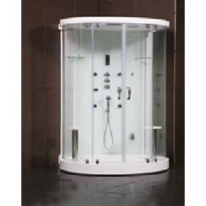 Douche Hammam 100 cm x 135 cm x H 2,20 M Radio-led-Extracteur Air - Elegant