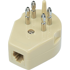 BELGIAN PHONE PLUG RG 11/6P4C - Conex