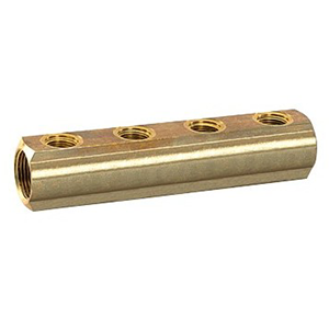 Collecteur en Laiton : 4/4" 1/2"- 2 SORTIES - CM Fittings