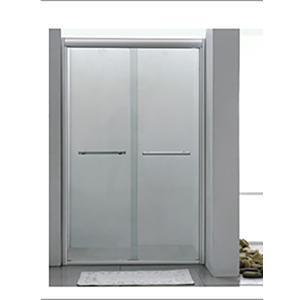 Paroi de Douche entre Mur Cadre en alu blanc 1200mm x 1900mm Verre 8mm. - Elegant