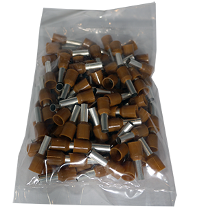 EMBOUT PRE-ISOLES Ø 10/12 Brun( 270042 ) (/Paquet100pcs) - Haupa