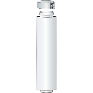 Rallonge conc. PP  60-100 x 500mm (Junkers /Vaillant/Bulex/Remeha) (oud 01.311.27.10) - Isoleco