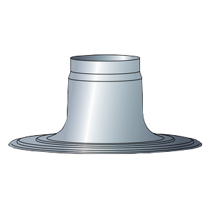 Solin de toit plat en Alu 138 (Junkers /Vaillant/Bulex/Remeha 80/125 ) - Isoleco