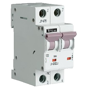 DISJONCTEUR TC 2P 10A 4,5KA COURBE C - Teconex