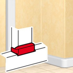 Dérivation en T pr DLP design vers largeur 80 mm - Legrand