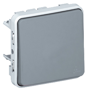 Plexo deux direct. 10a 250v composable gris - Legrand