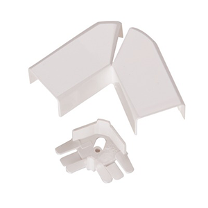 Angle plat var. DLP 32x12,5 mm blanc RAL 9010 - 1 ou 2 comp. - Legrand