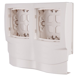 Cadre Oteo double DLP h.12,5mm le long du profilé - Legrand