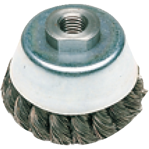 Brosse boisseau Ø 100 mm fils torsadés ( GR 7 ) ( 623711000 ) - Metabo