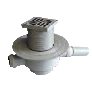 SIPH COUR PP GRILLE INOX 10X10 - Nicoll