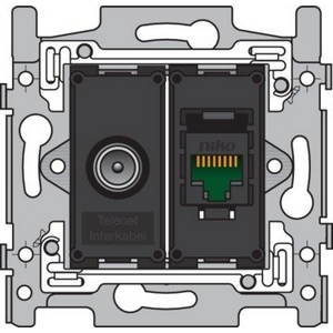 COAX ET CONNEXION RJ45 / voir article 50-17066158 - Niko