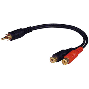 1RCA PLUG MALE+2RCA FEMELLE - Conex