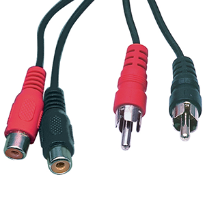 2RCA PLUG MALE+2RCA FEMELLE  / 10M - Conex