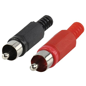 RCA PLUG ROUGE /NOIR PVC  .2 - Conex