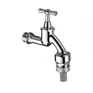 ROBINET DOUBLE SERVICE CHROME BRIL 1/2 - Robinet