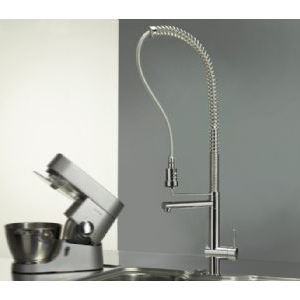 MITIGEUR EVIER PROFESSIONNEL SPRINGY AVEC DOUCHETTE, CHROME - Webert