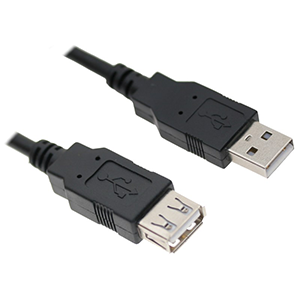 CABLE USB 2.0 A-A 480 MB PS MALE/FEMELLE - Conex