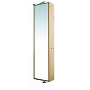 Colonne 1 porte avec 5 étagères en bois chêne : 1500x300x200 - Vama