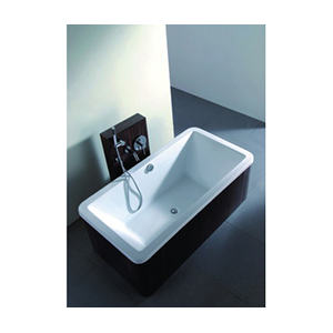 Baignoire inclus tablier en bois chêne :   (S-2) - Vama